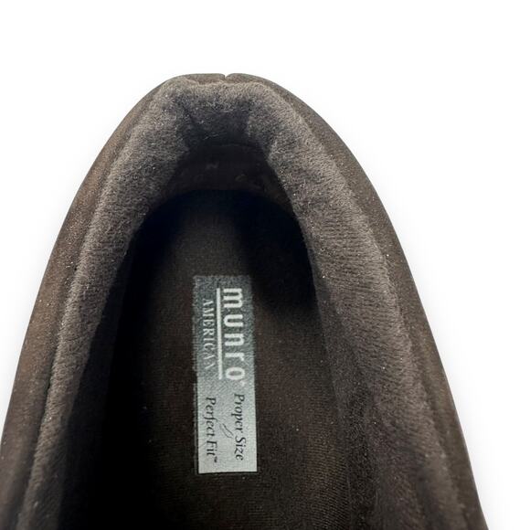 Munro Women's Comb Last Lace Up Suede Walking Ankle Bootie 6 N Brown Nubuck - Picture 7 of 11